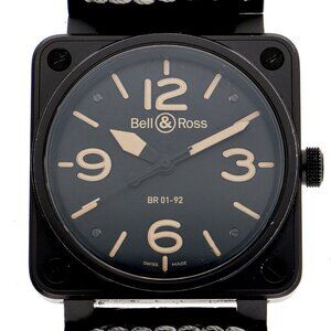 WATCH Bell＆Ross BR01-92-SH Heritage PVD black SS/leather AT